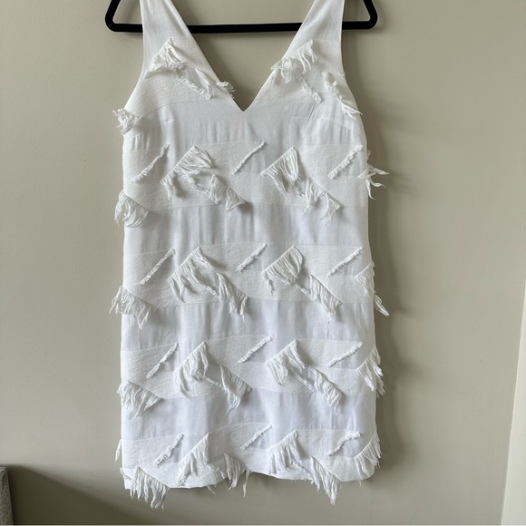 ANTHROPOLOGIE-MAEVE Fringework Boho Shift Dress (Size:0) - Picture 6 of 11